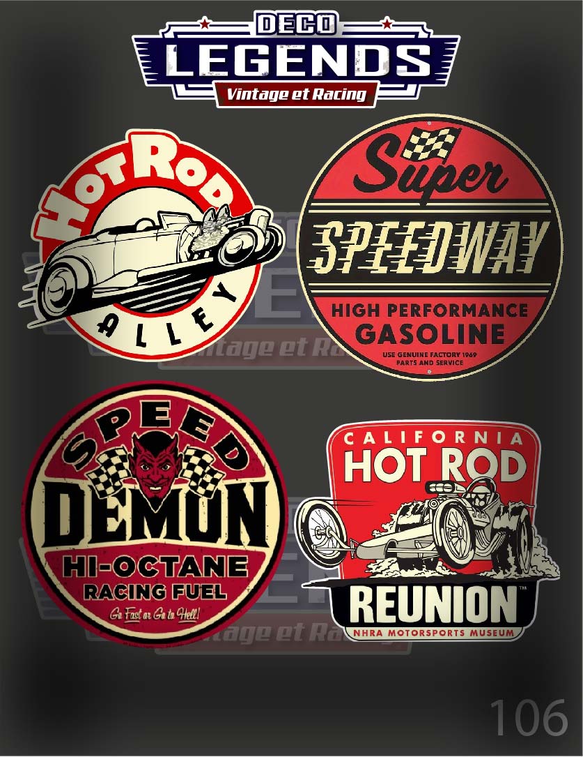 Stickers X4 Hot Rod