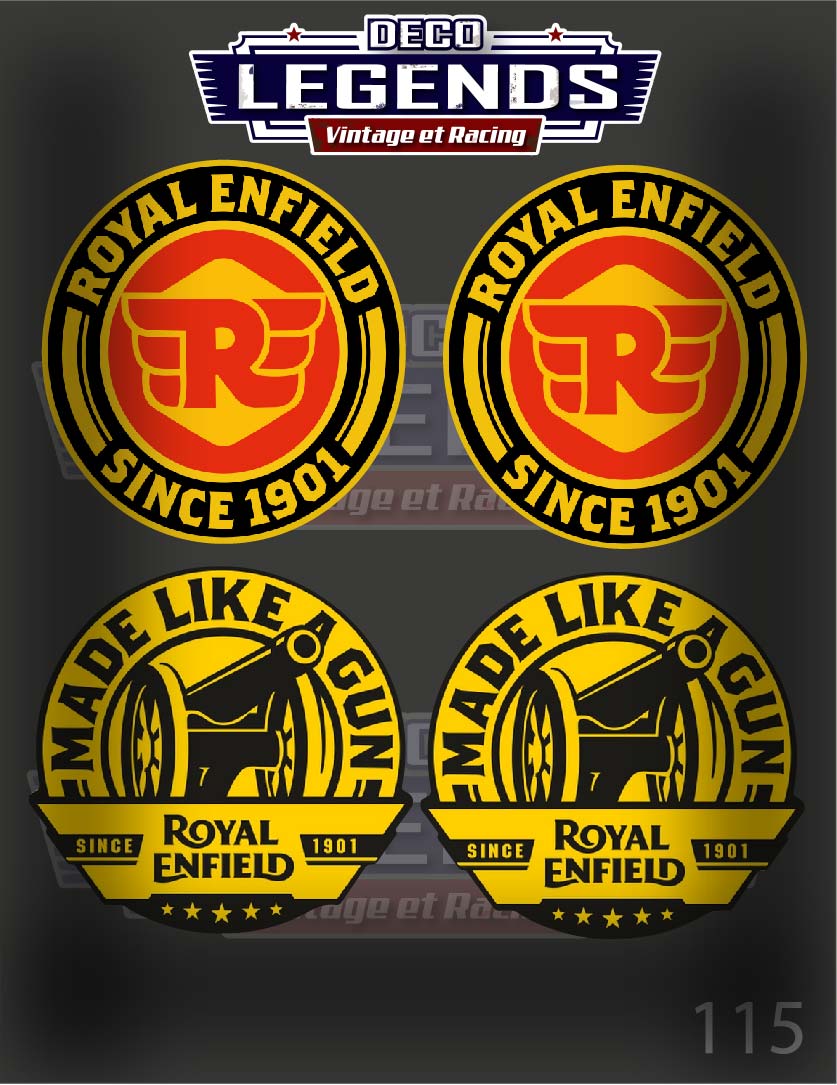 Stickers X4 moto Royal Enfield