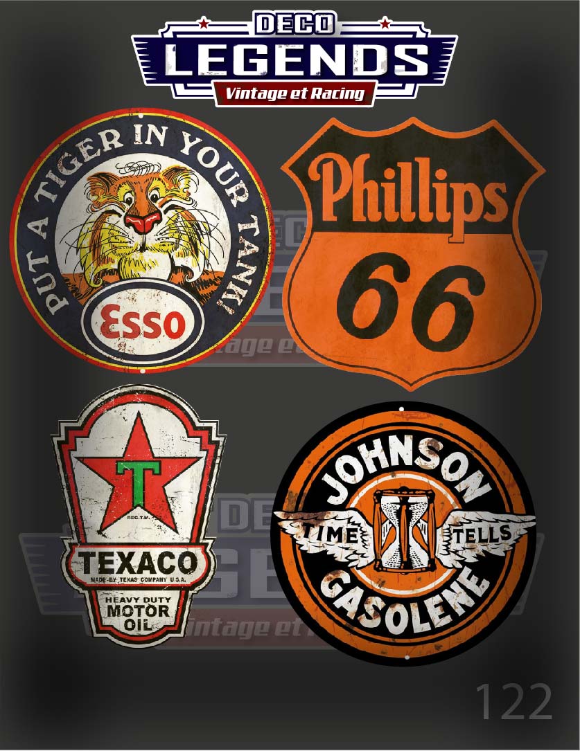 Stickers X4 Esso Texaco phillips 66