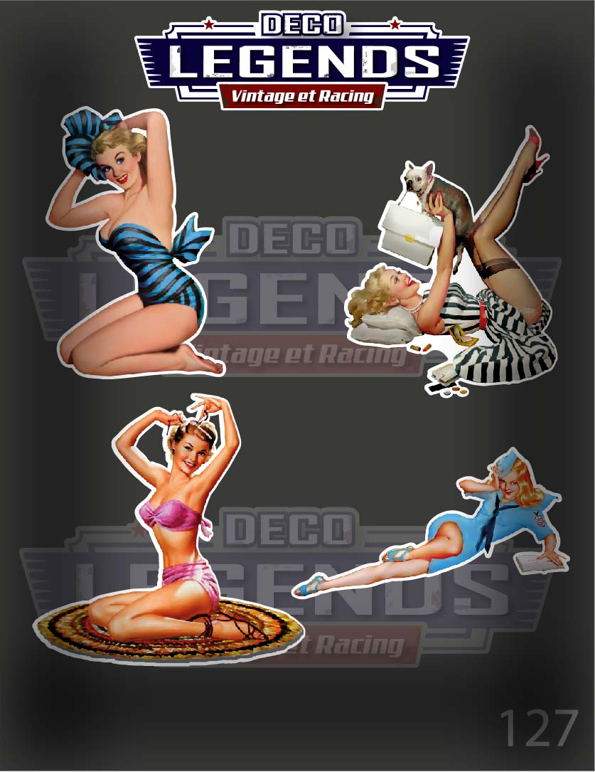 Stickers X4 Pin Up 2