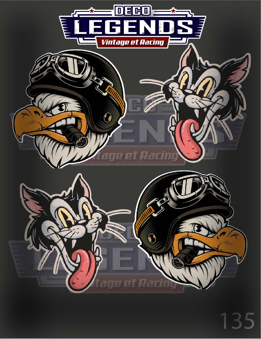 Stickers X4 Aigle Biker