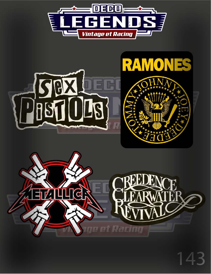 Stickers X4 Metallica