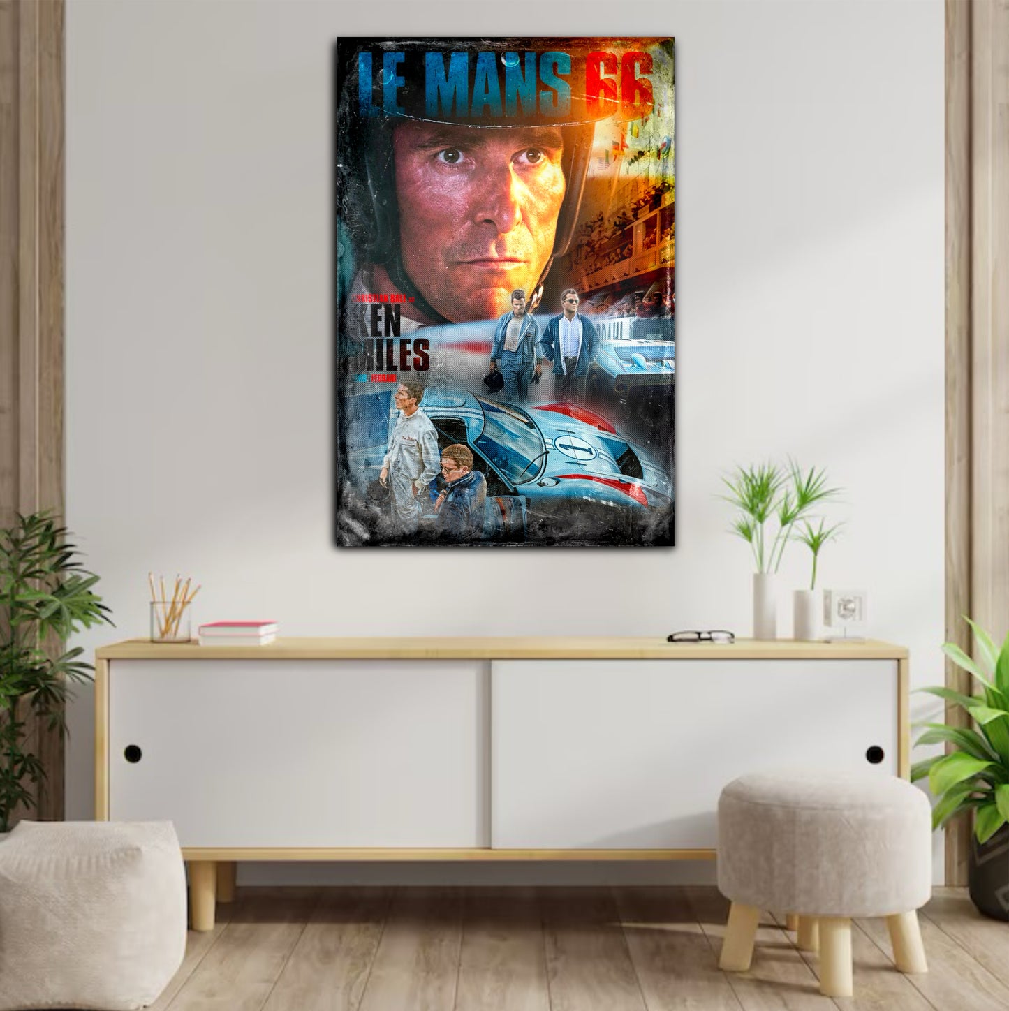 Décoration tableau pop art Le mans 66 Ken miles