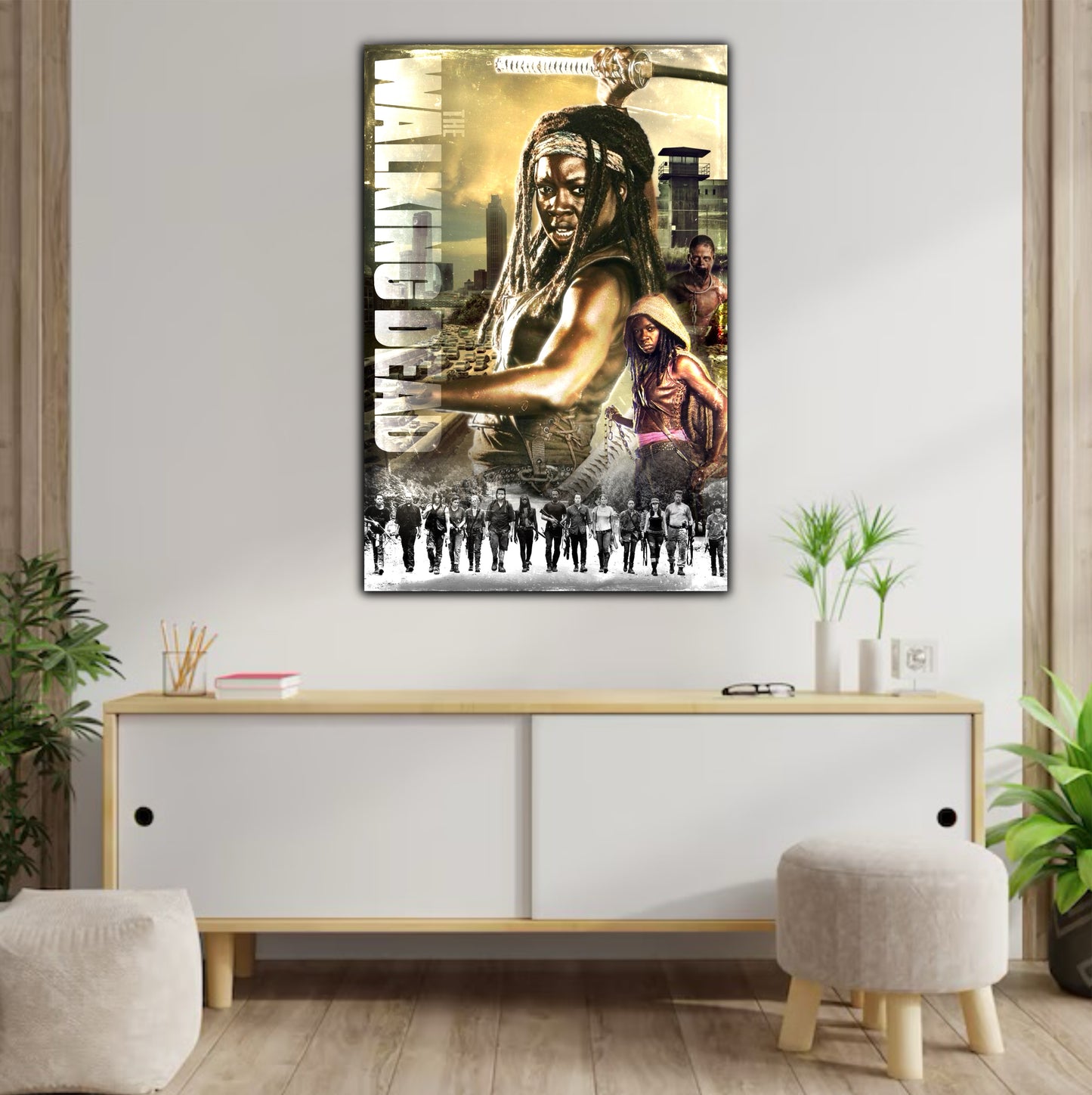 Décoration tableau pop art The Walking Dead TWD