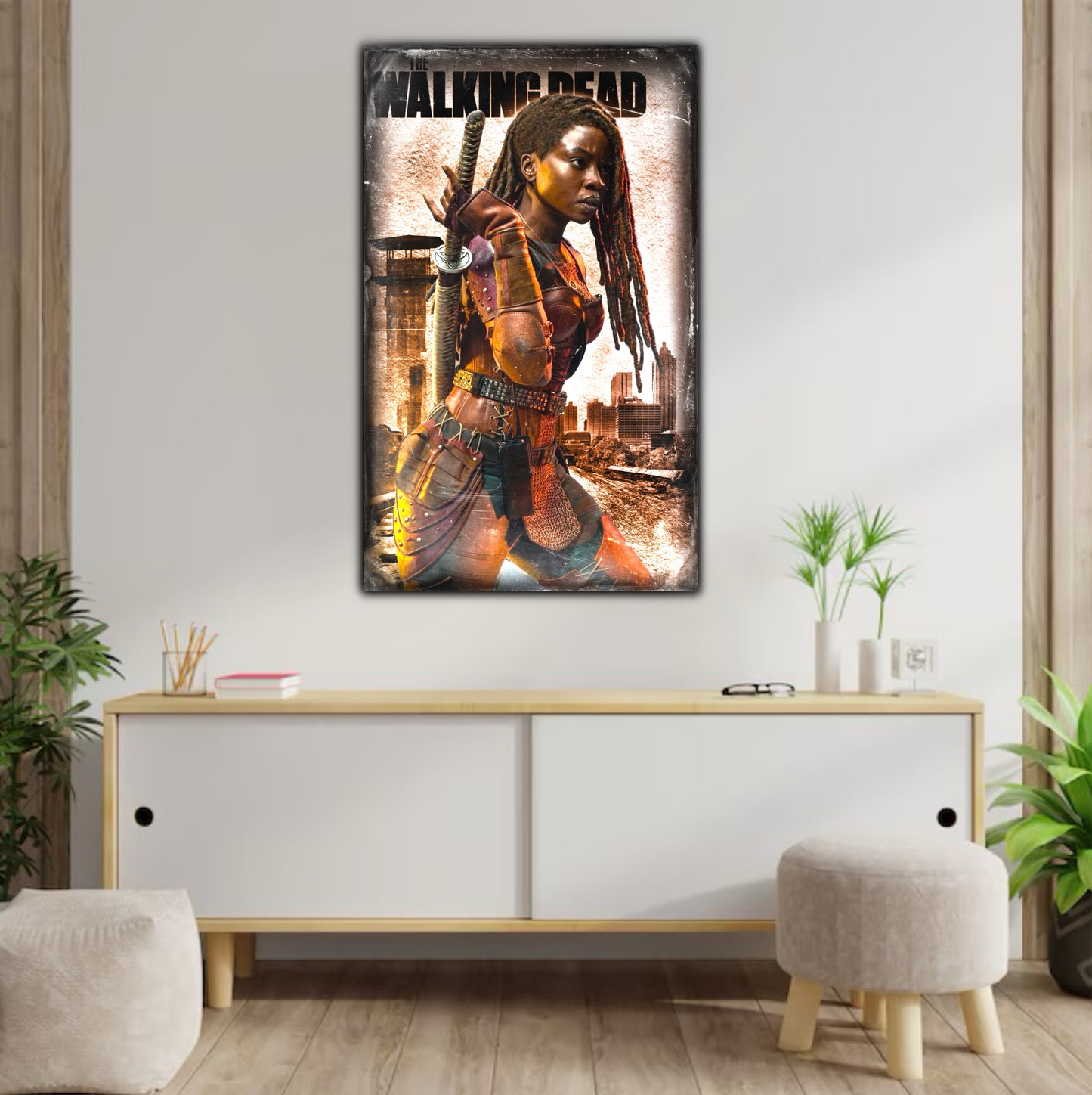 Décoration tableau pop art The Walking Dead TWD