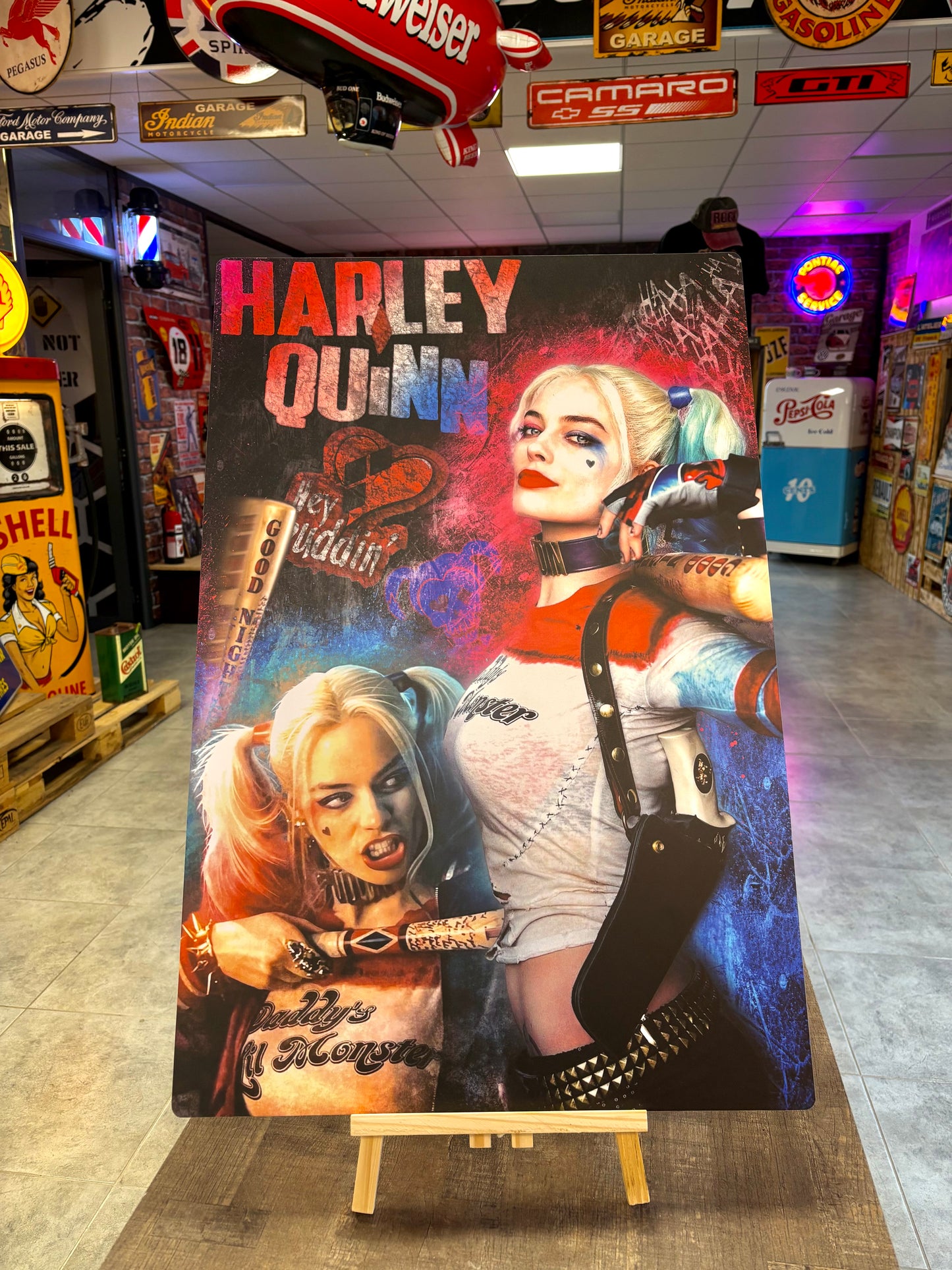 Décoration tableau pop art Harley Quinn