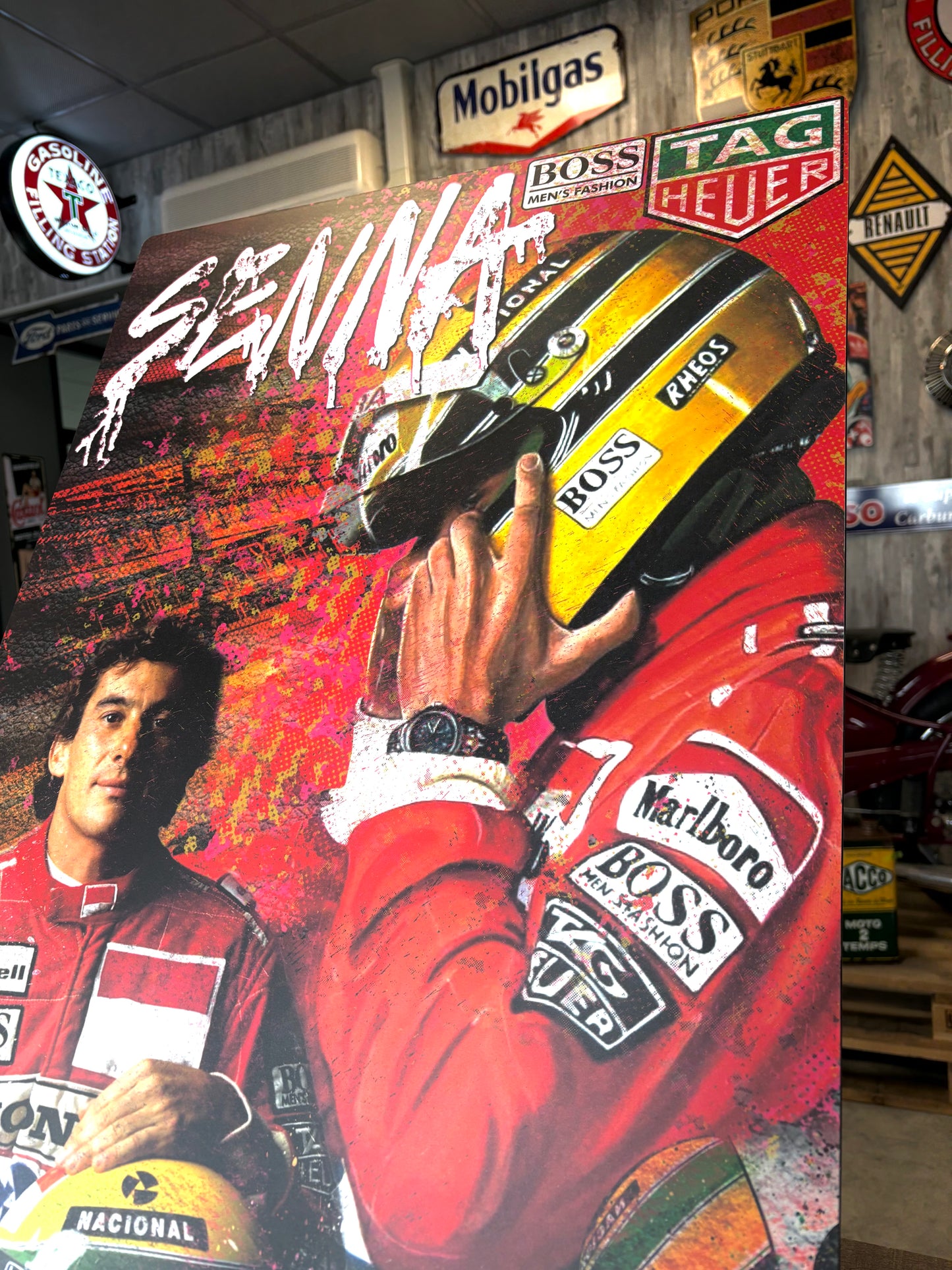 Décoration tableau pop art Ayrton Senna