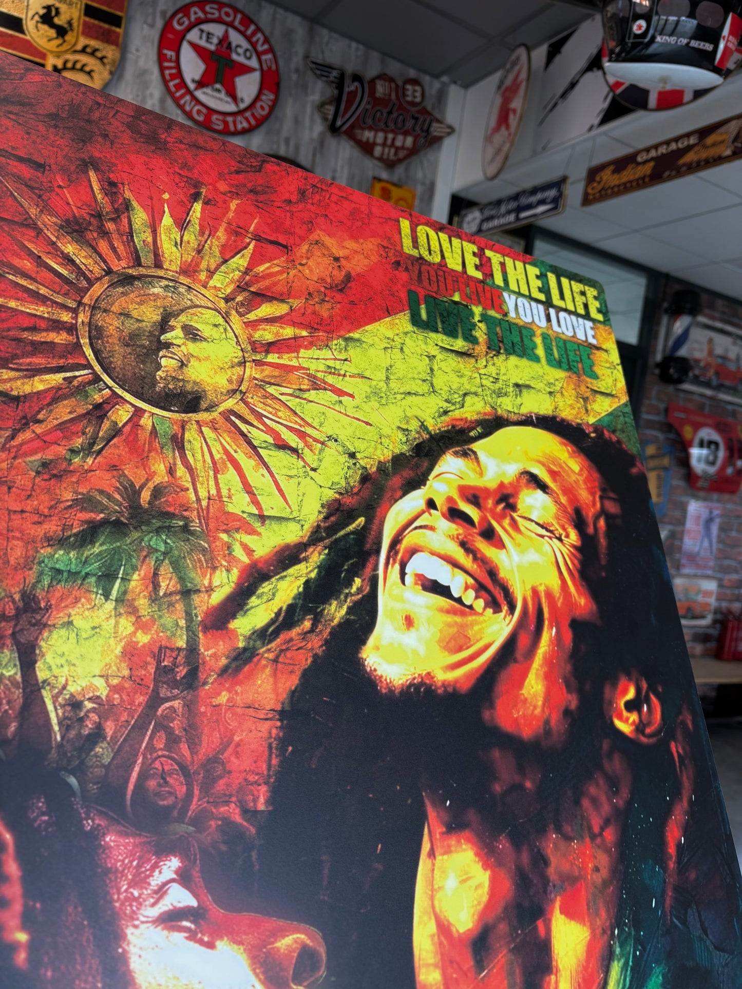 Décoration tableau pop art Bob Marley