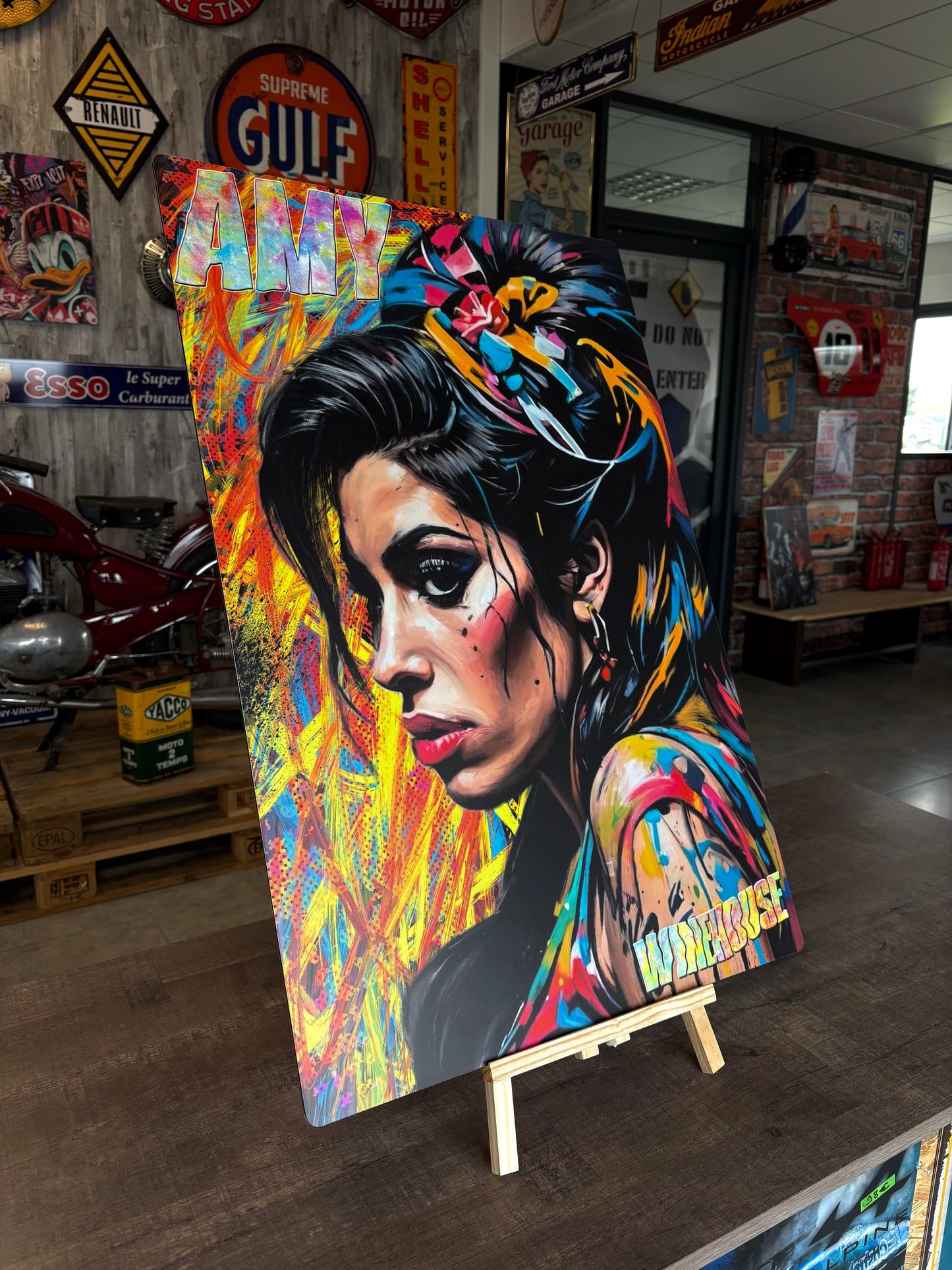 Décoration tableau pop art Amy Winehouse