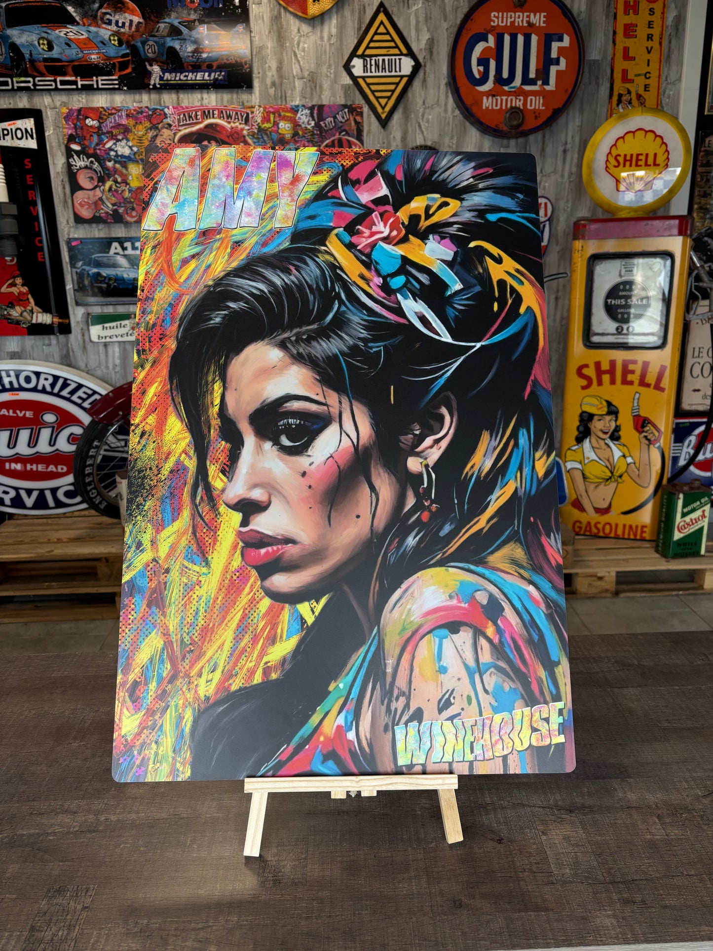 Décoration tableau pop art Amy Winehouse