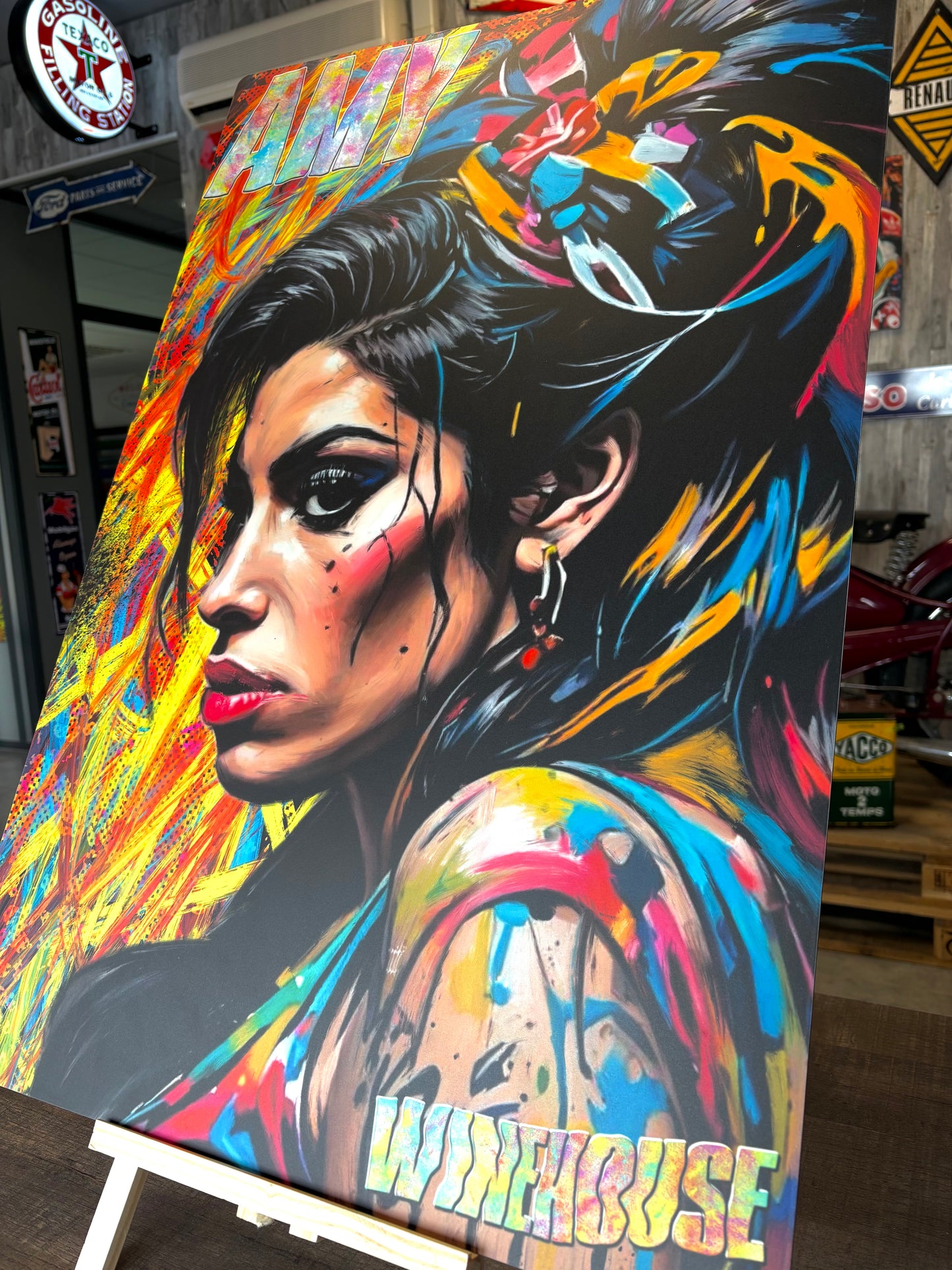 Décoration tableau pop art Amy Winehouse