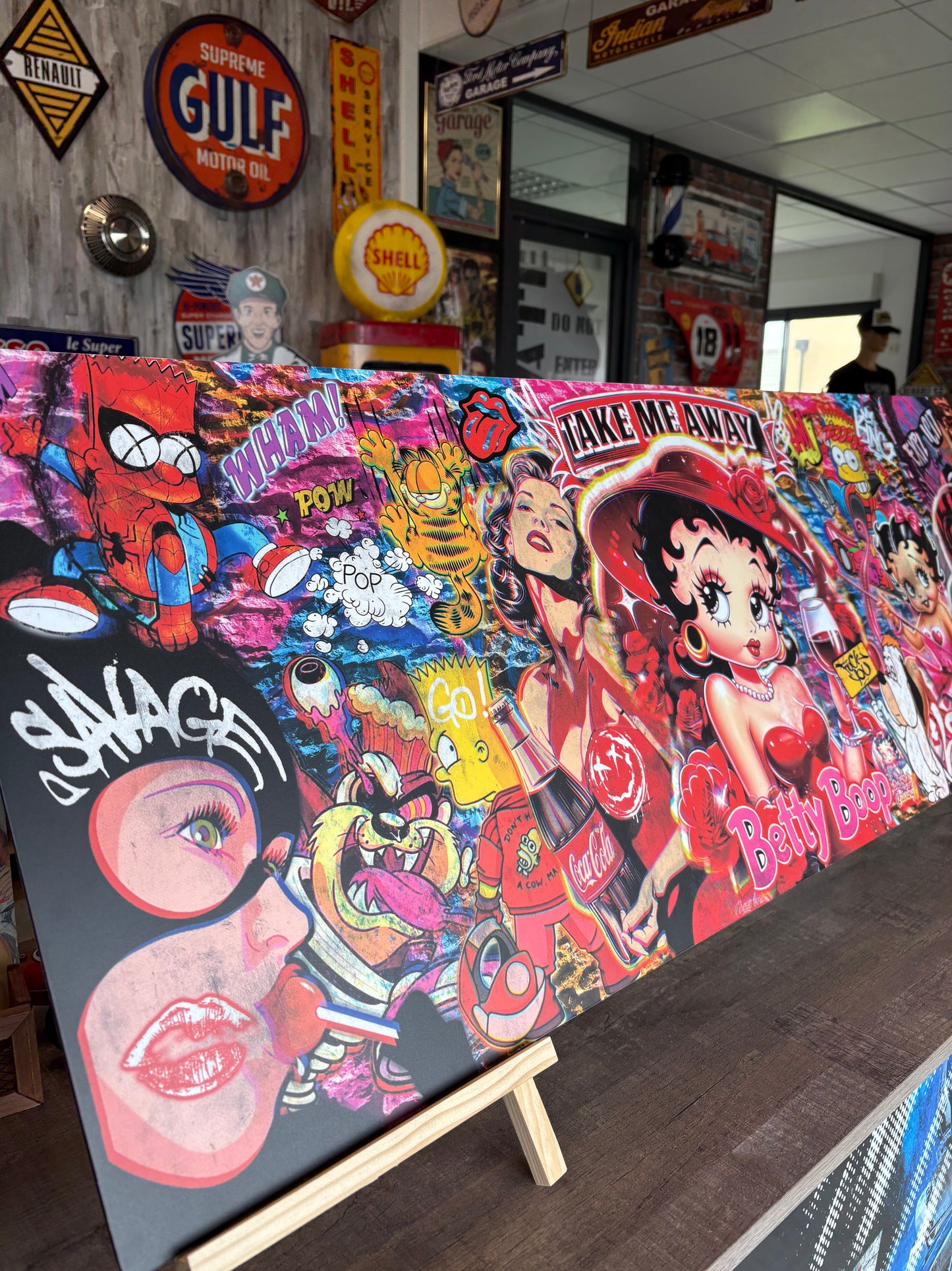 Décoration tableau pop art Betty Boop