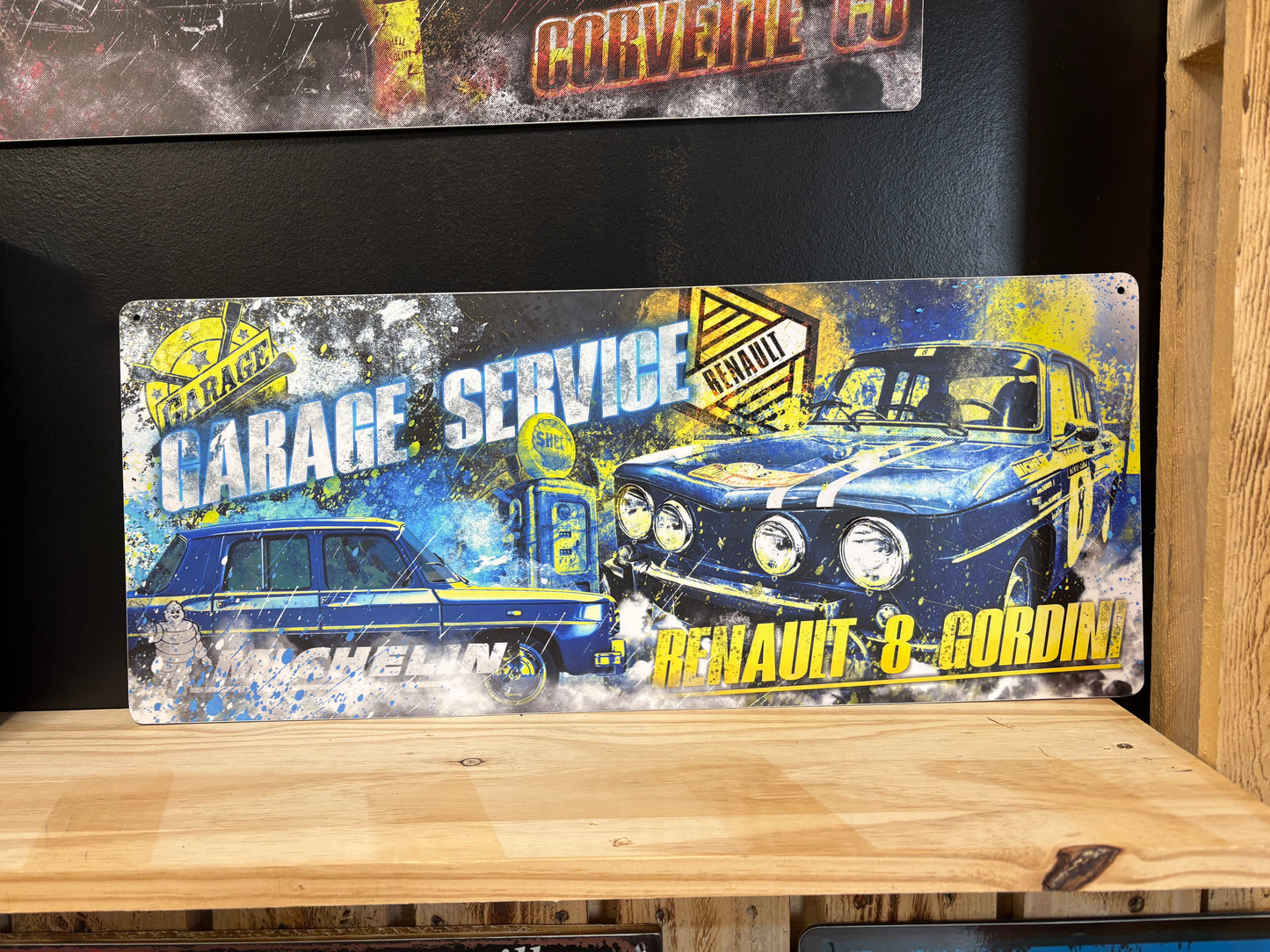 Décoration tableau pop art Renault 8 gordini