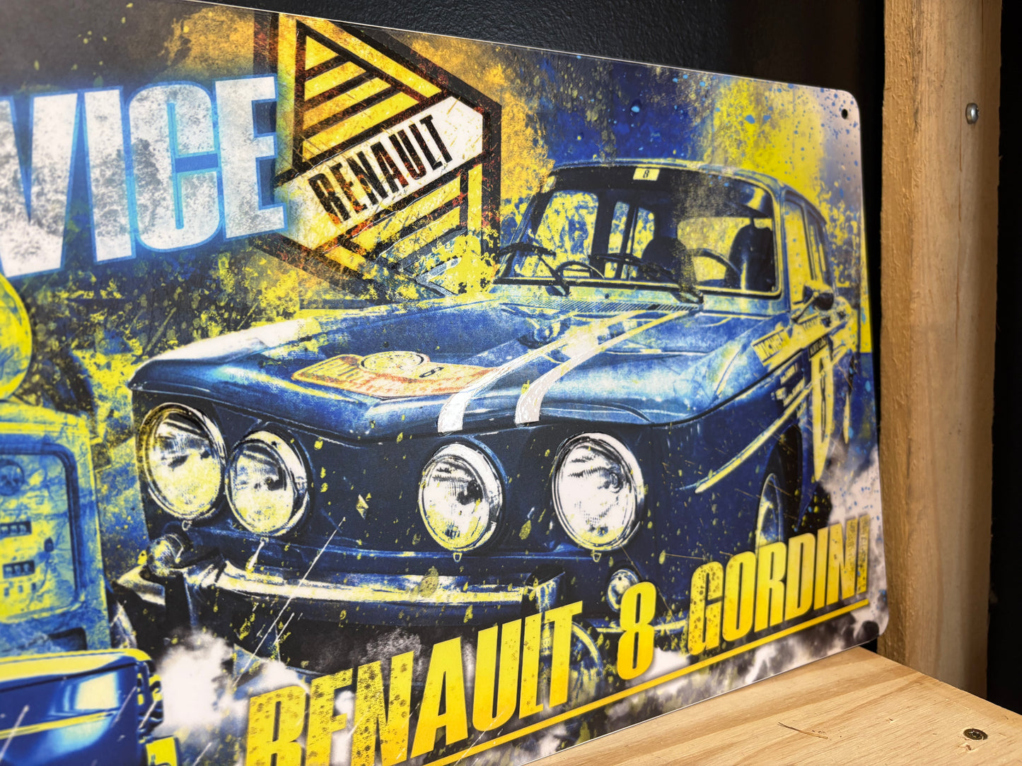 Décoration tableau pop art Renault 8 gordini