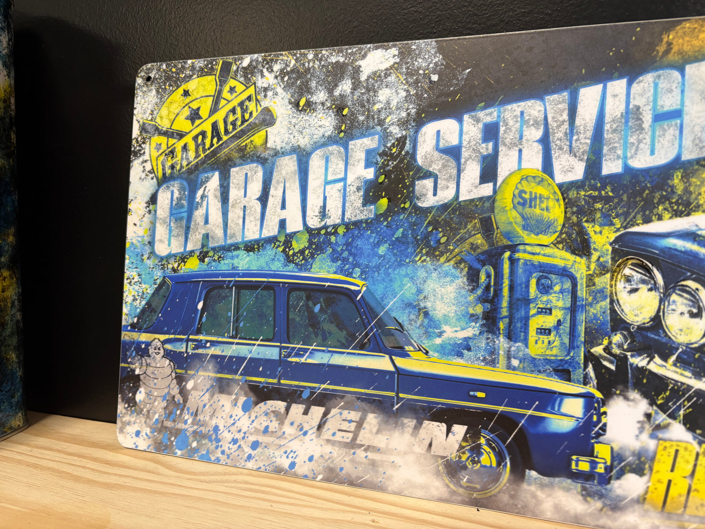 Décoration tableau pop art Renault 8 gordini