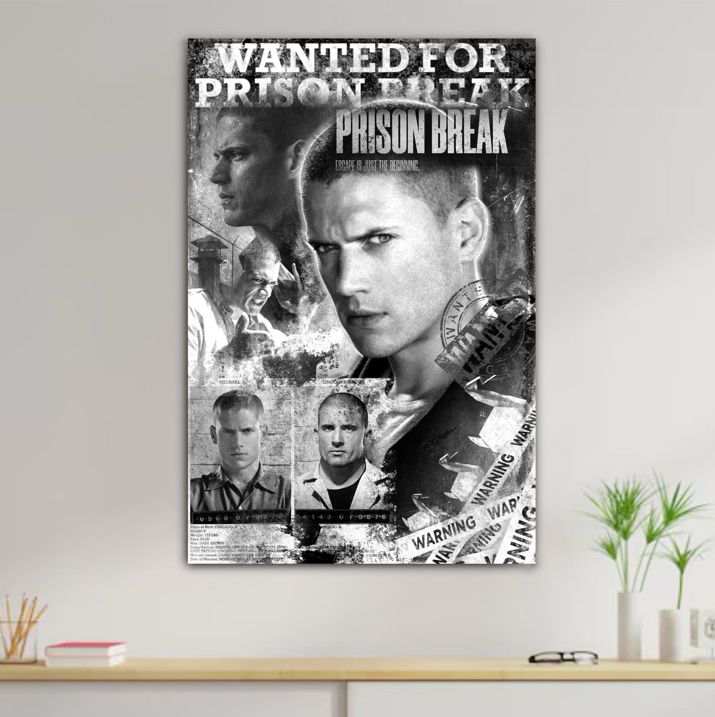 Décoration tableau pop art Prison Break