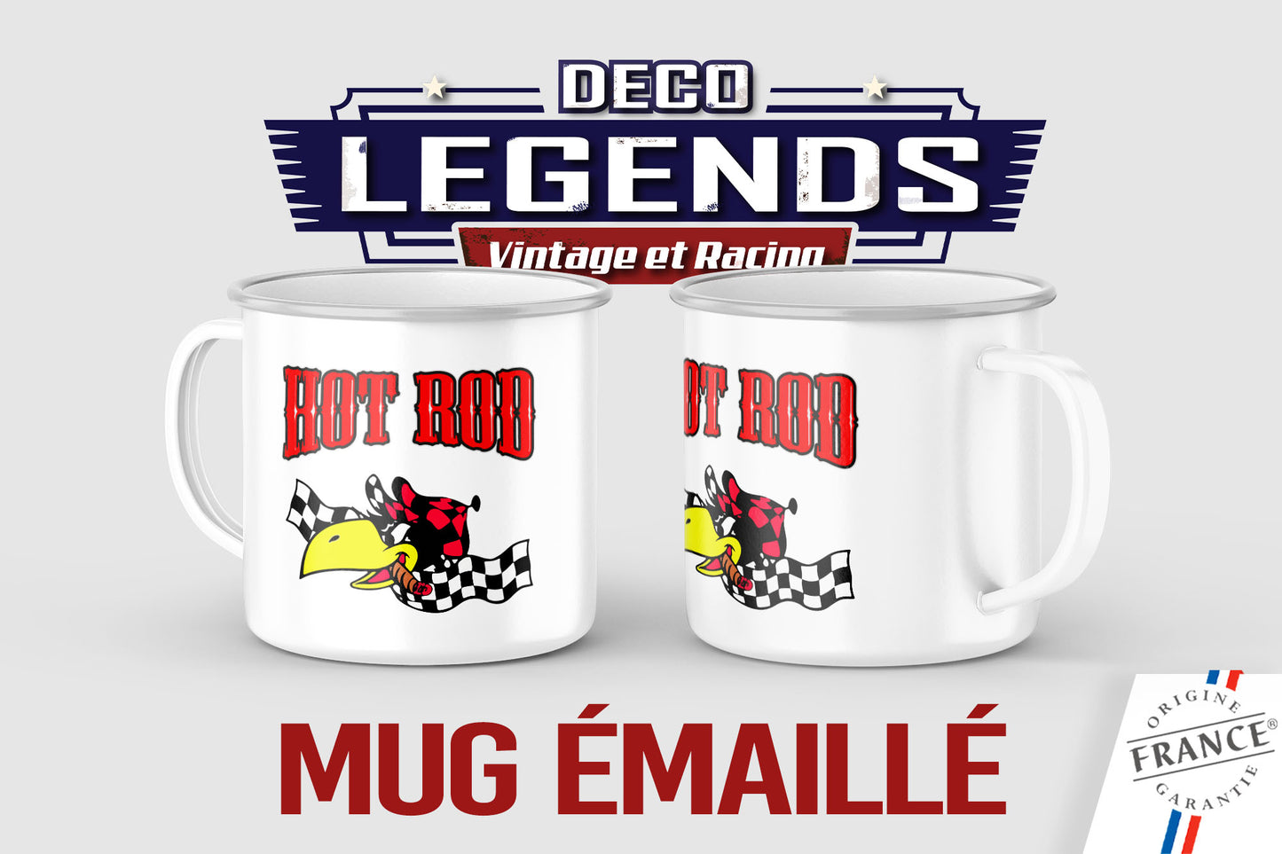 Mug émaillé Hot Rod