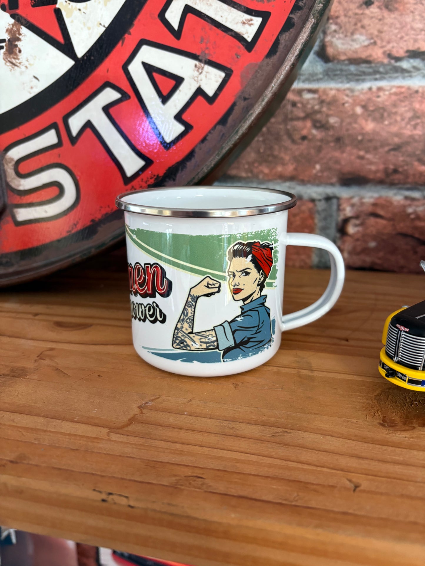 Mug émaillé WOMEN POWER