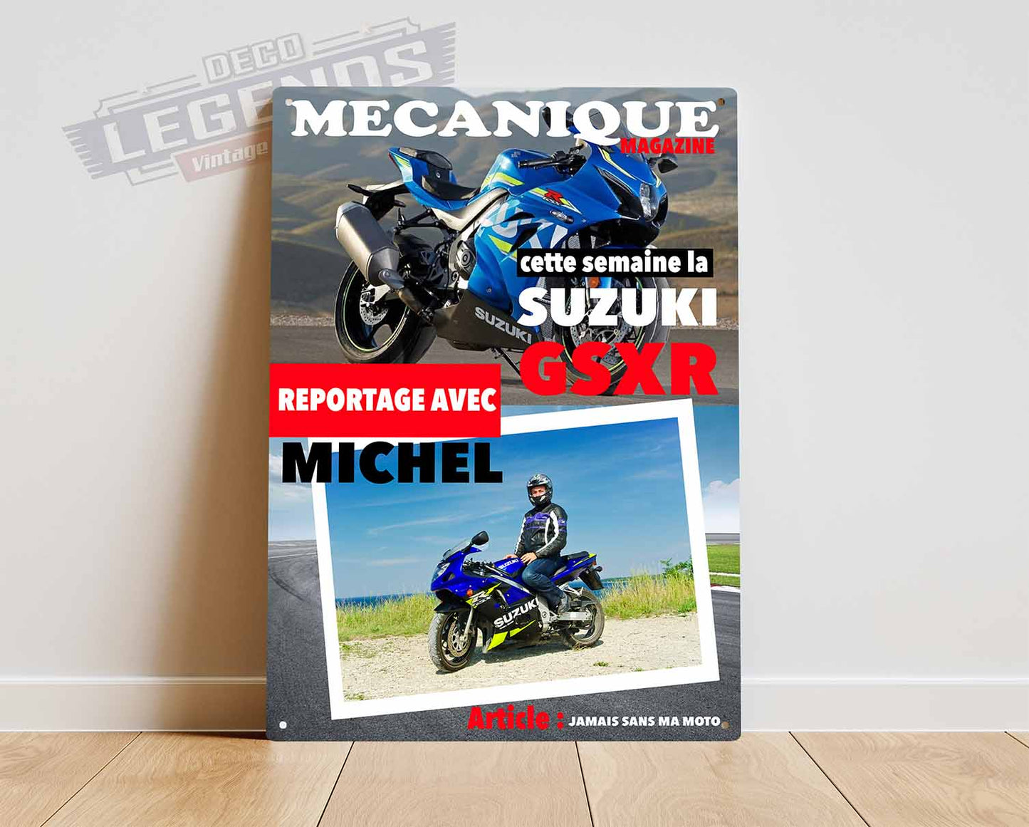 Couverture de magazine mécanique moto personnalisée