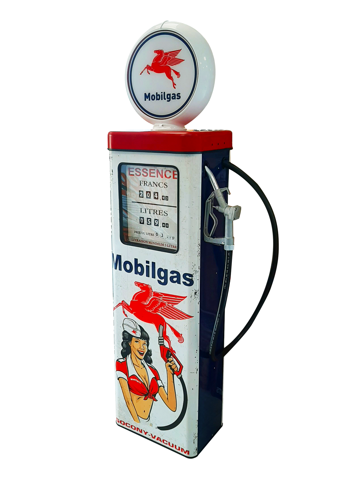 Pompe à essence mobilgas 175cm