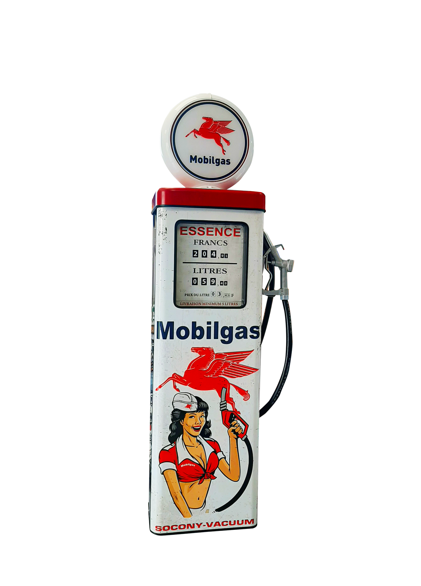 Pompe à essence mobilgas 175cm