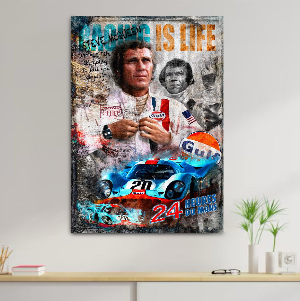 Décoration tableau pop art Steve Mcqueen