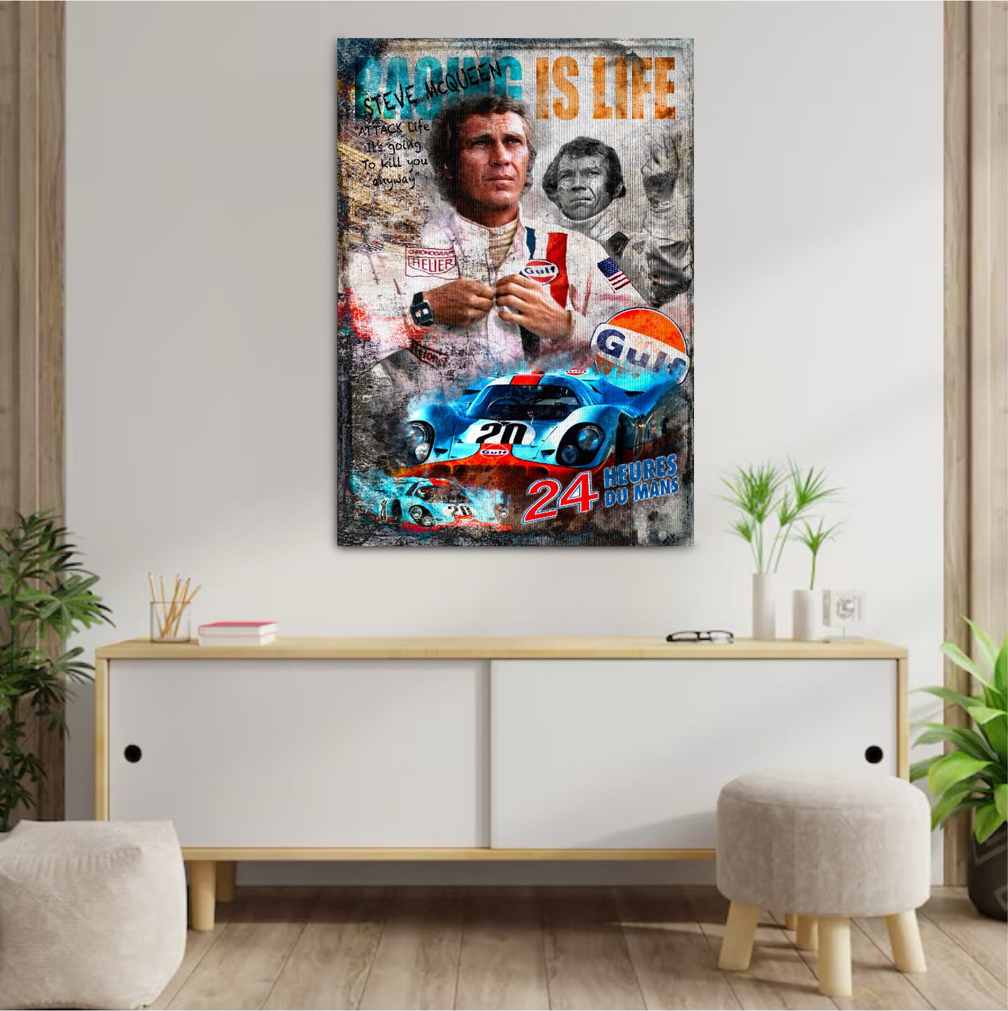 Décoration tableau pop art Steve Mcqueen