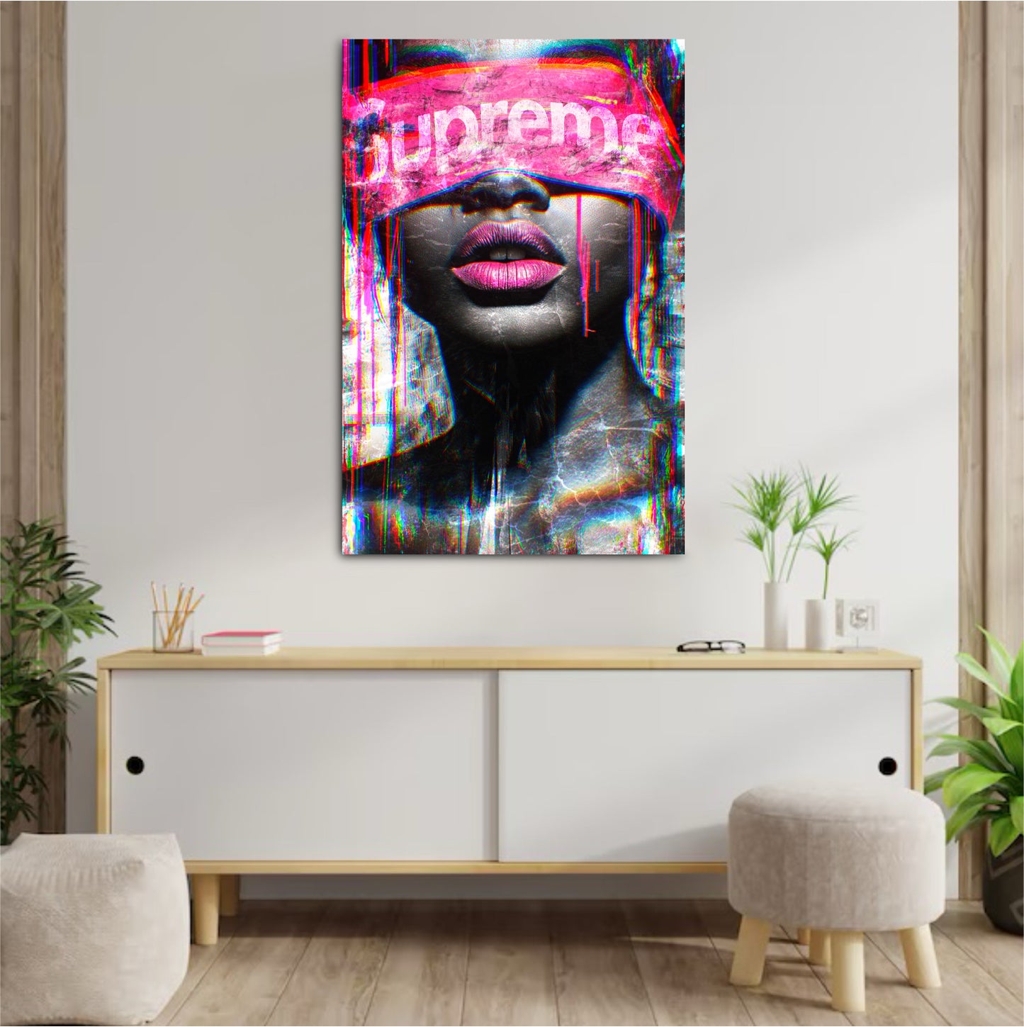 Décoration tableau pop art supreme