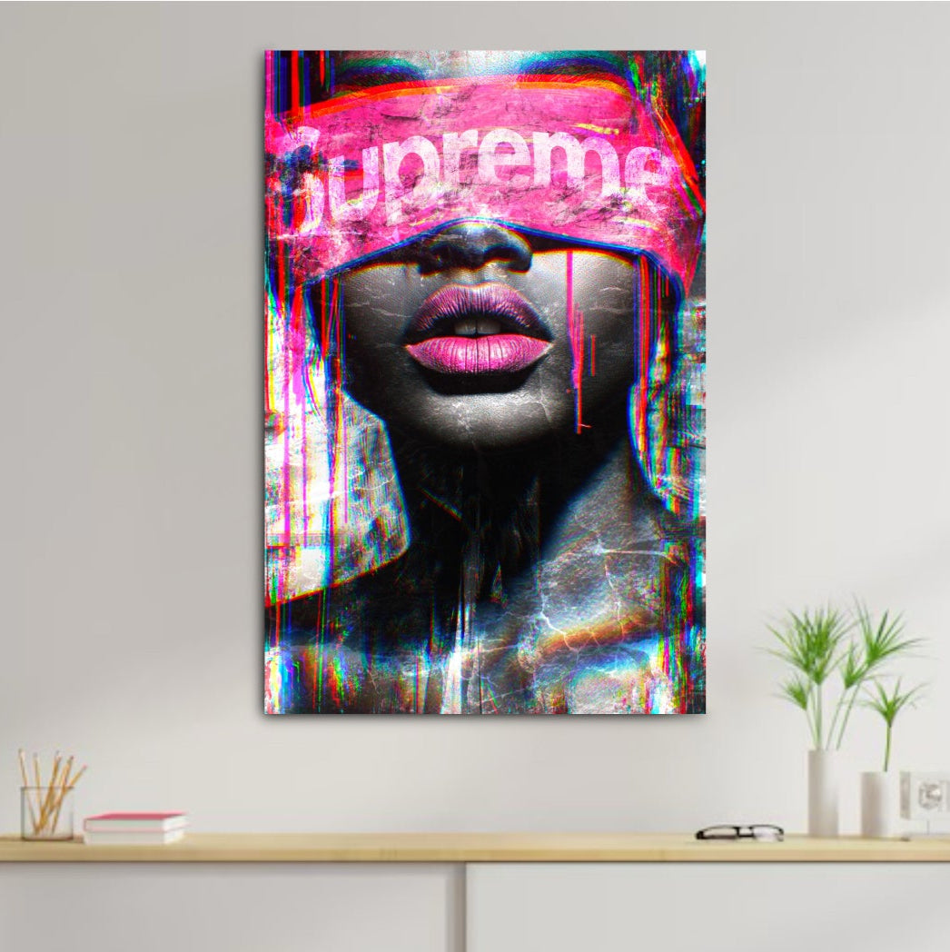 Décoration tableau pop art supreme