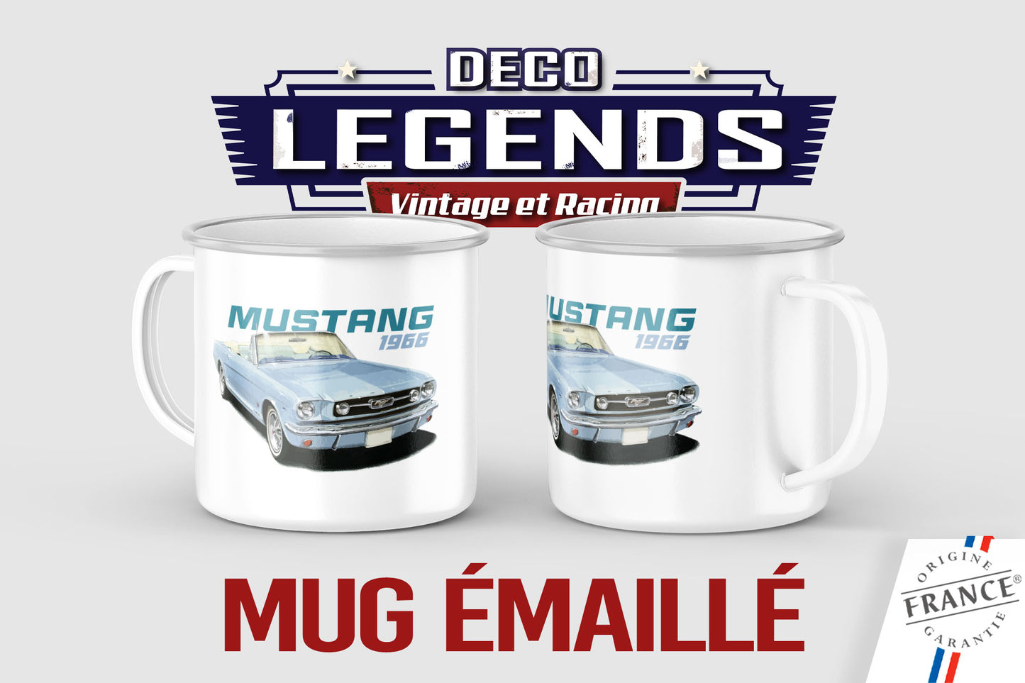 Mug émaillé Mustang 1966