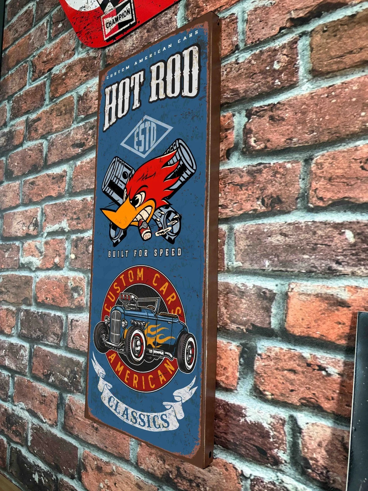 Plaque tôle Hot Rod
