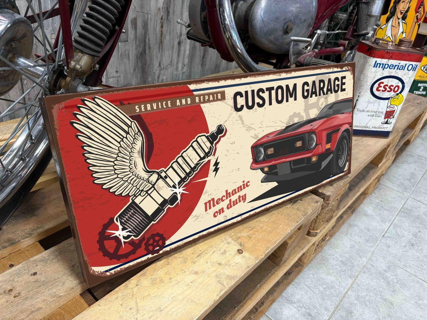 Plaque tôle Mustang Mach one 1