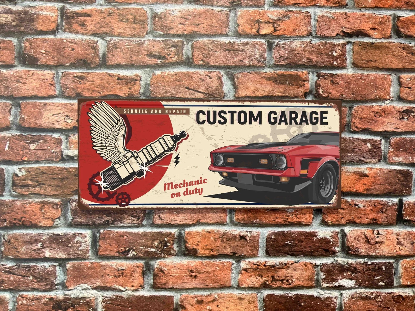 Plaque tôle Mustang Mach one 1