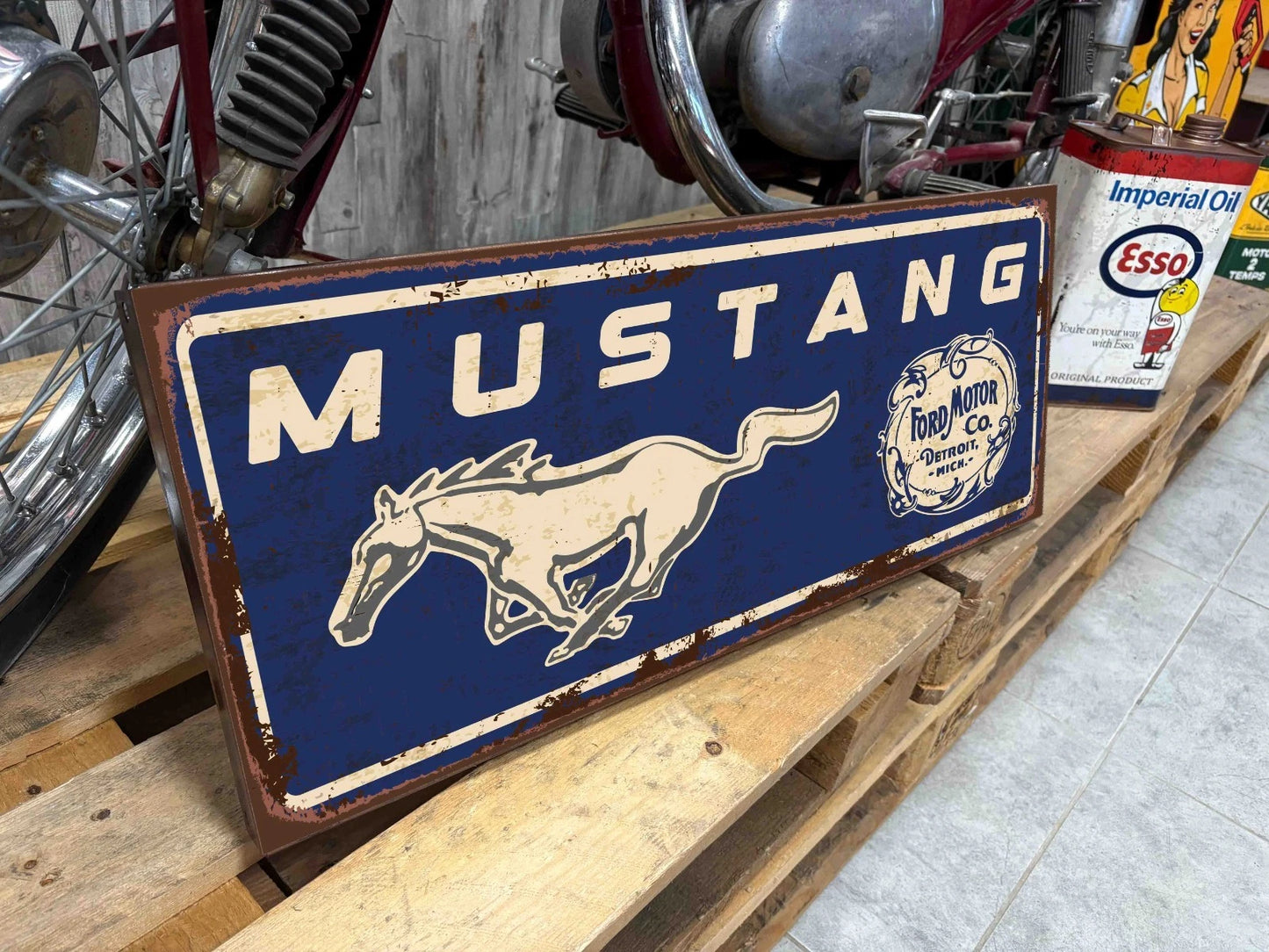 Plaque tôle Ford Mustang