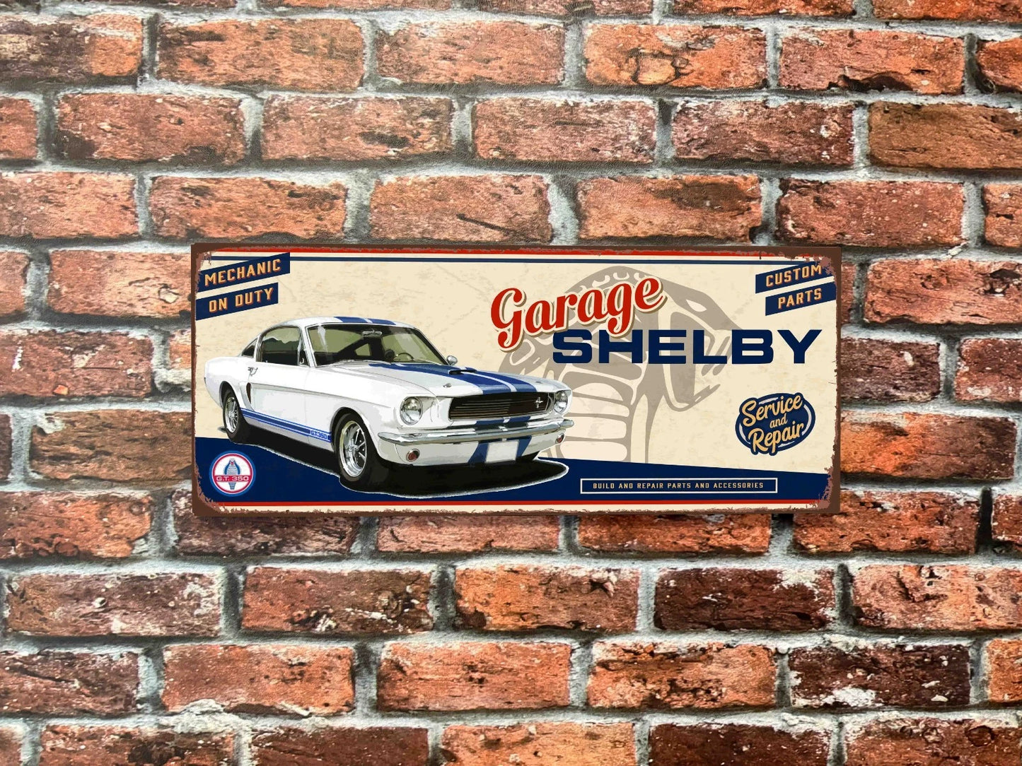 Plaque tôle Shelby gt350