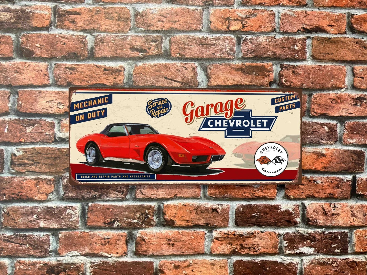 Plaque tôle Corvette C3