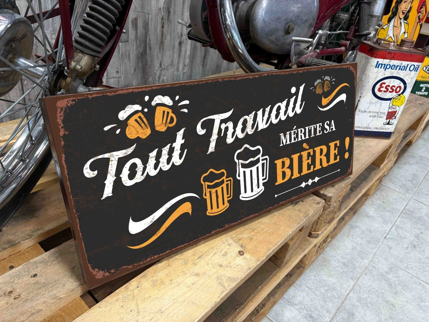 Plaque tôle Bar bière