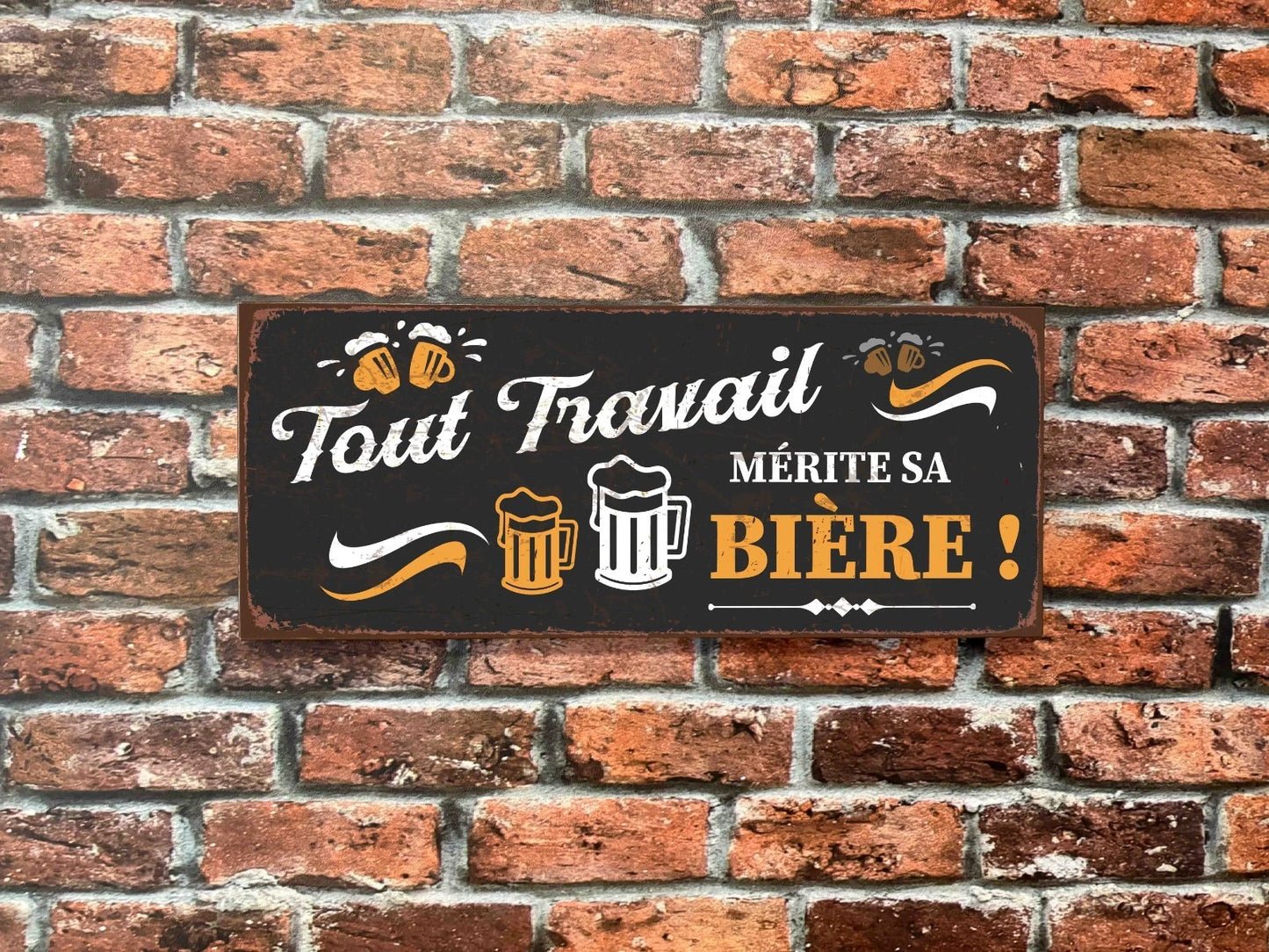 Plaque tôle Bar bière