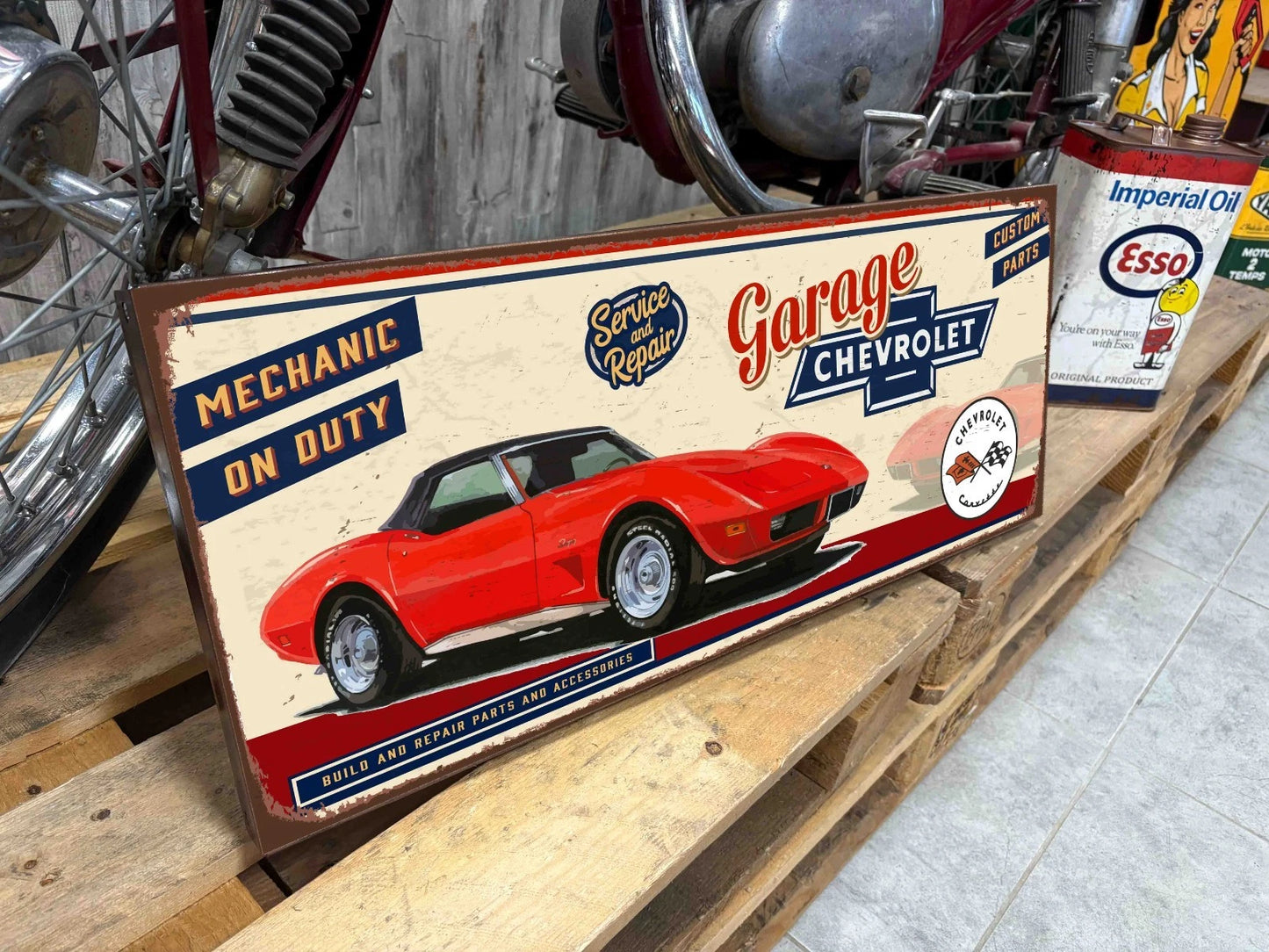 Plaque tôle Corvette C3