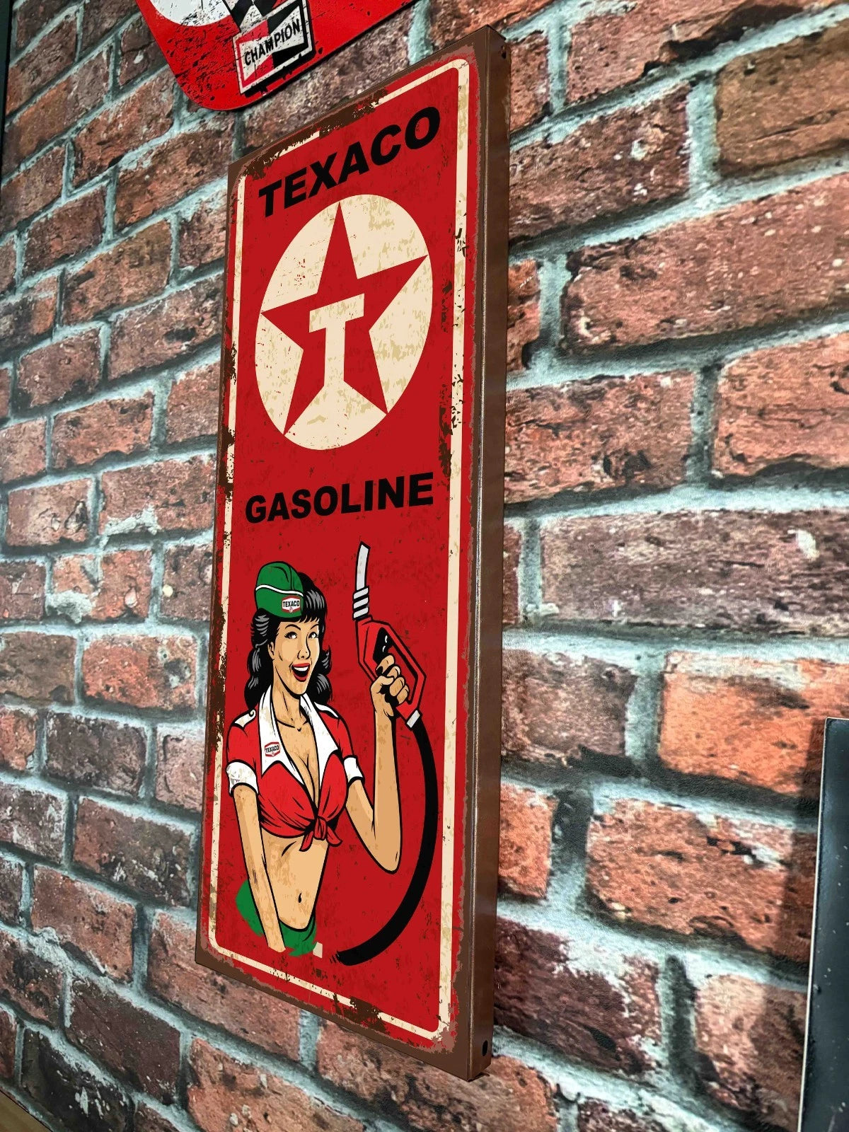 Plaque tôle Texaco