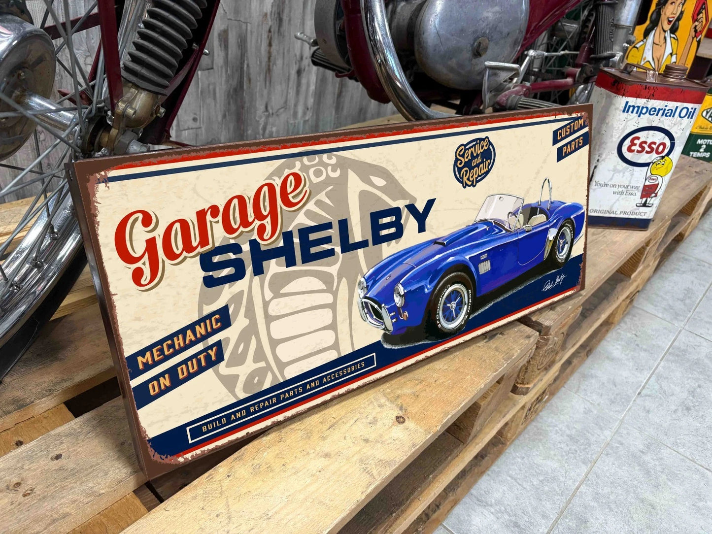 Plaque tôle Shelby Ac Cobra
