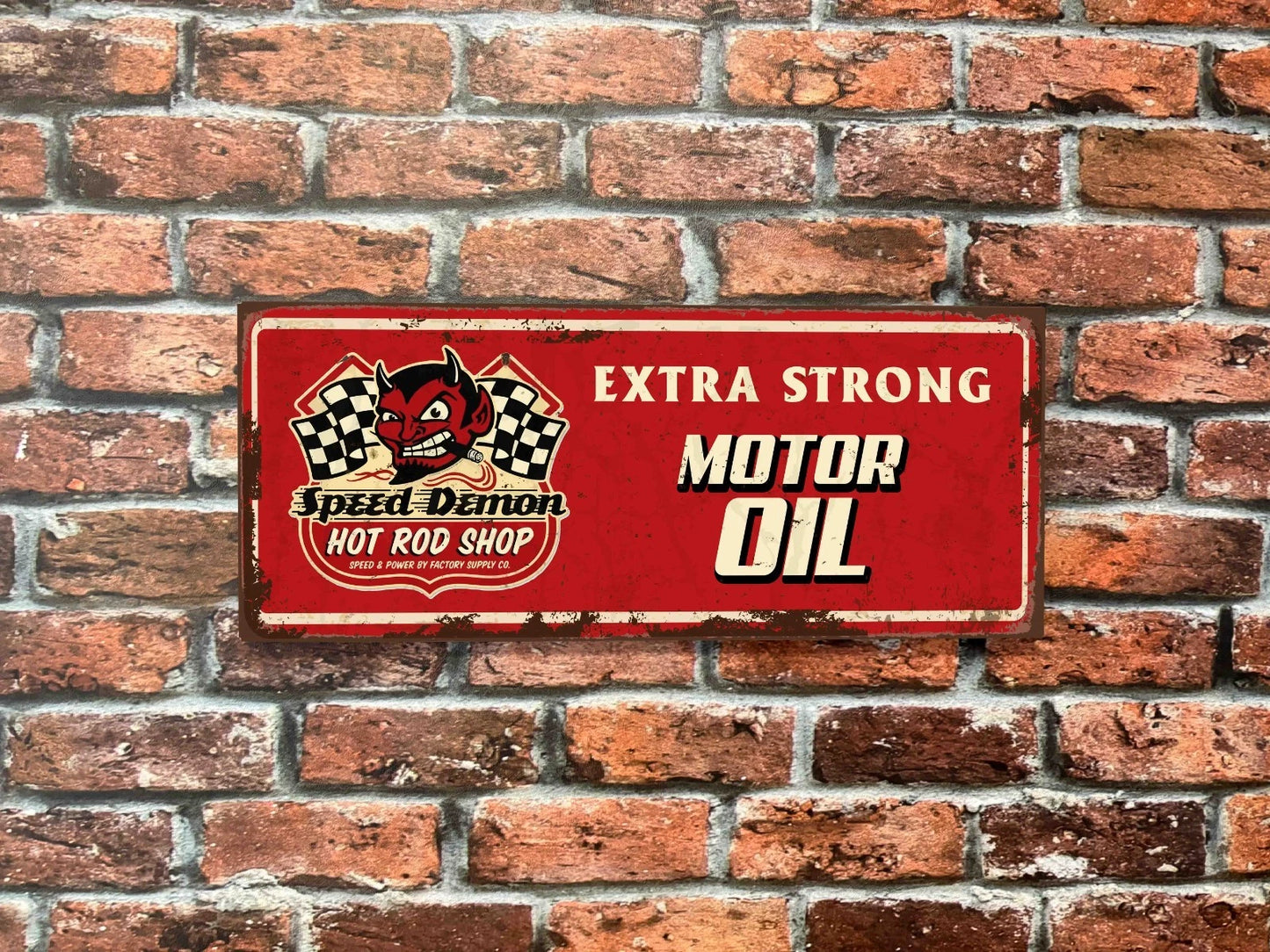 Plaque tôle Speed Demon