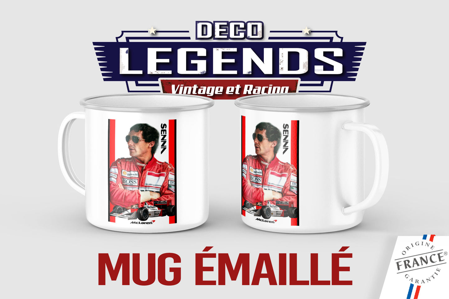 Mug émaillé Ayrton Senna