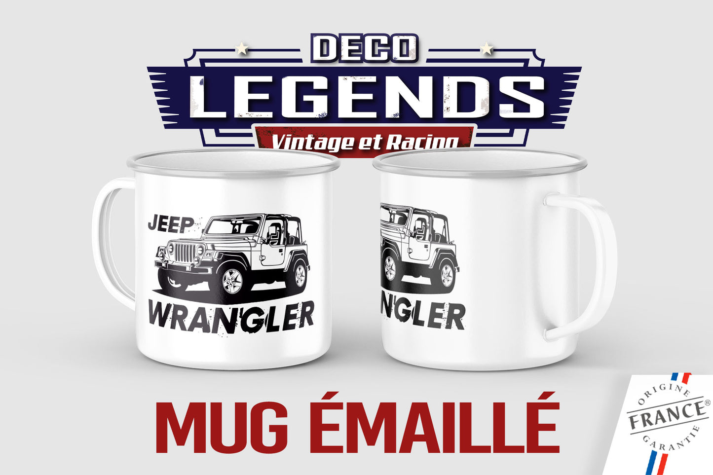 Mug émaillé Jeep Wrangler