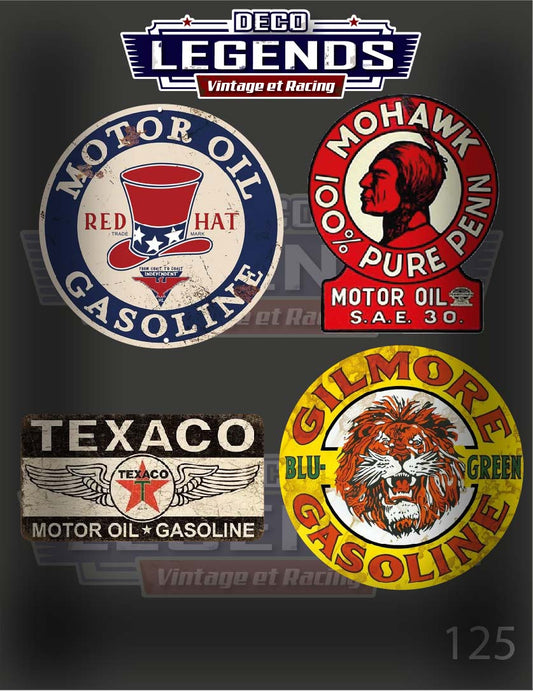 Stickers X4 Texaco Gilmore