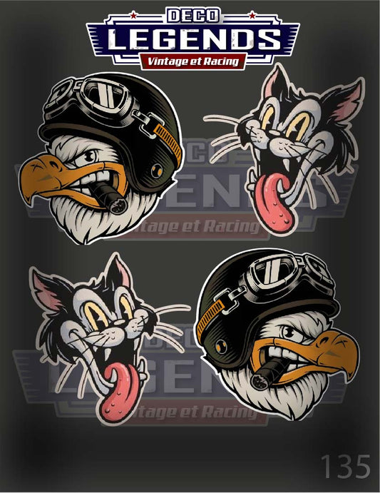 Stickers X4 Aigle Biker