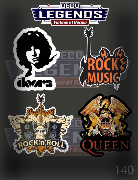 Stickers X4 Rock queen
