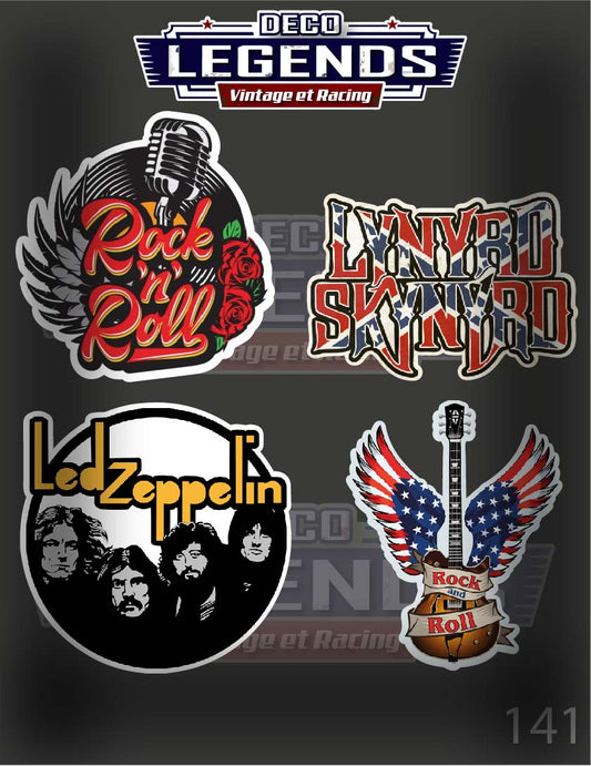 Stickers X4 Rock LedZeppelin