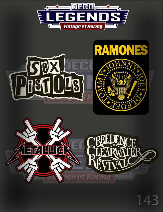 Stickers X4 Metallica