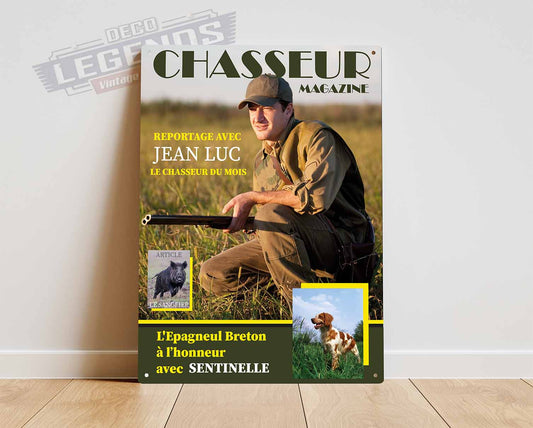 Couverture de magazine chasseur personnalisée